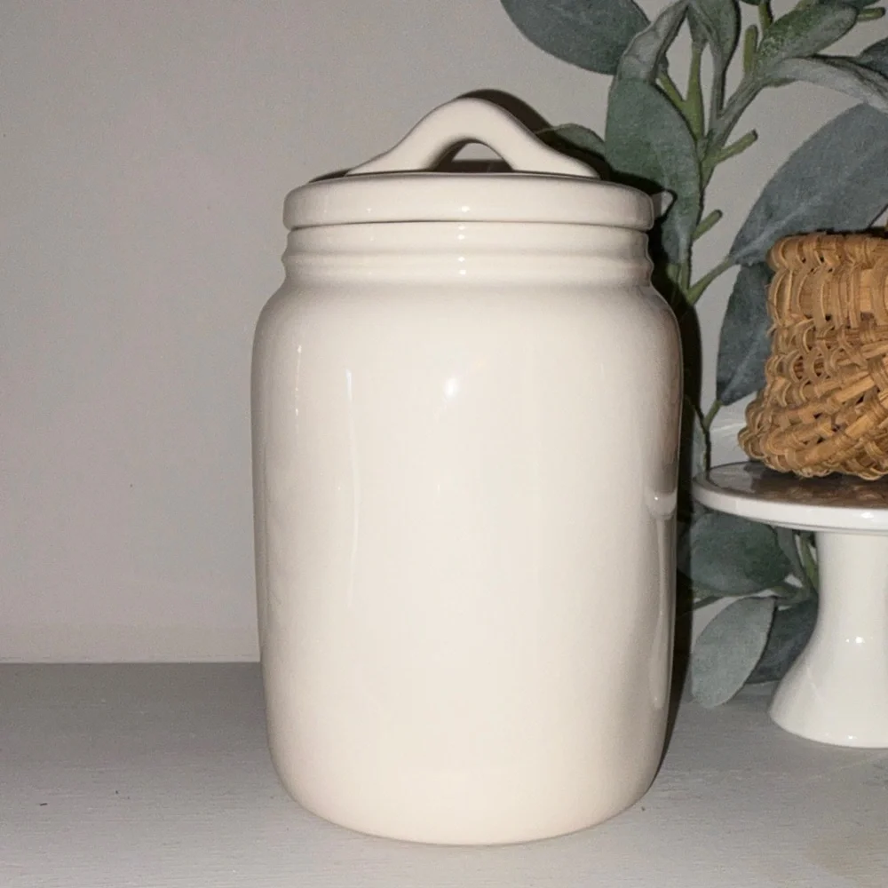 Rae Dunn White Chocolate Chip Canister